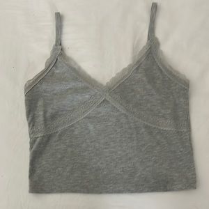 Grey crop top